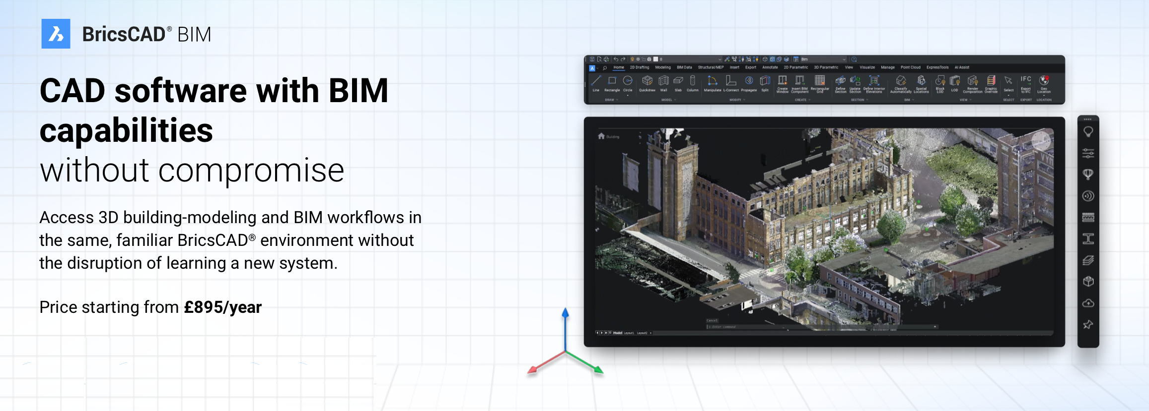 BRICSCAD BIM HEADER BANNER