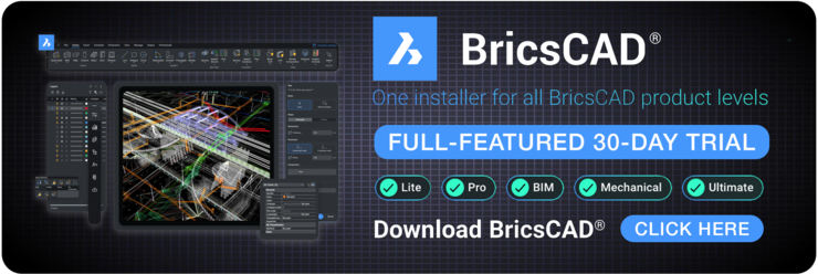 BricsCAD full featured 30 day trial!