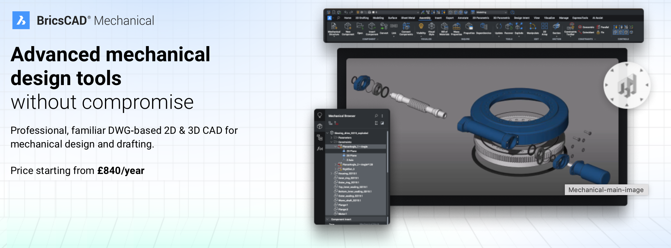 BRICSCAD MECHANICAL HEADER BANNER