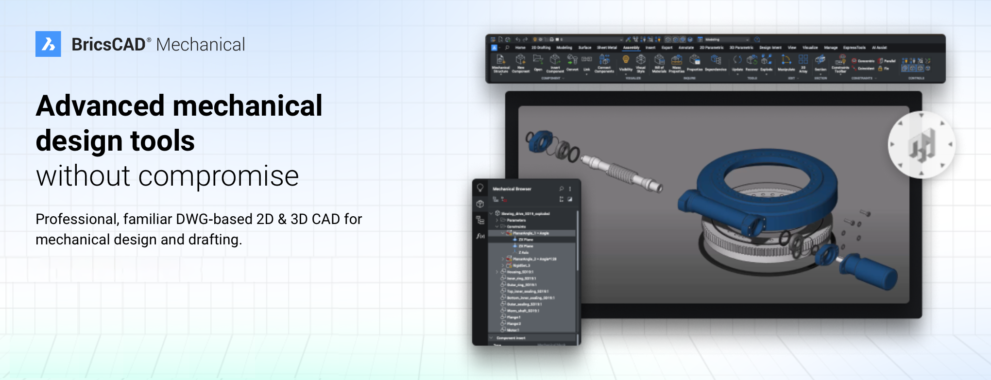 BRICSCAD MECHANICAL HEADER BANNER