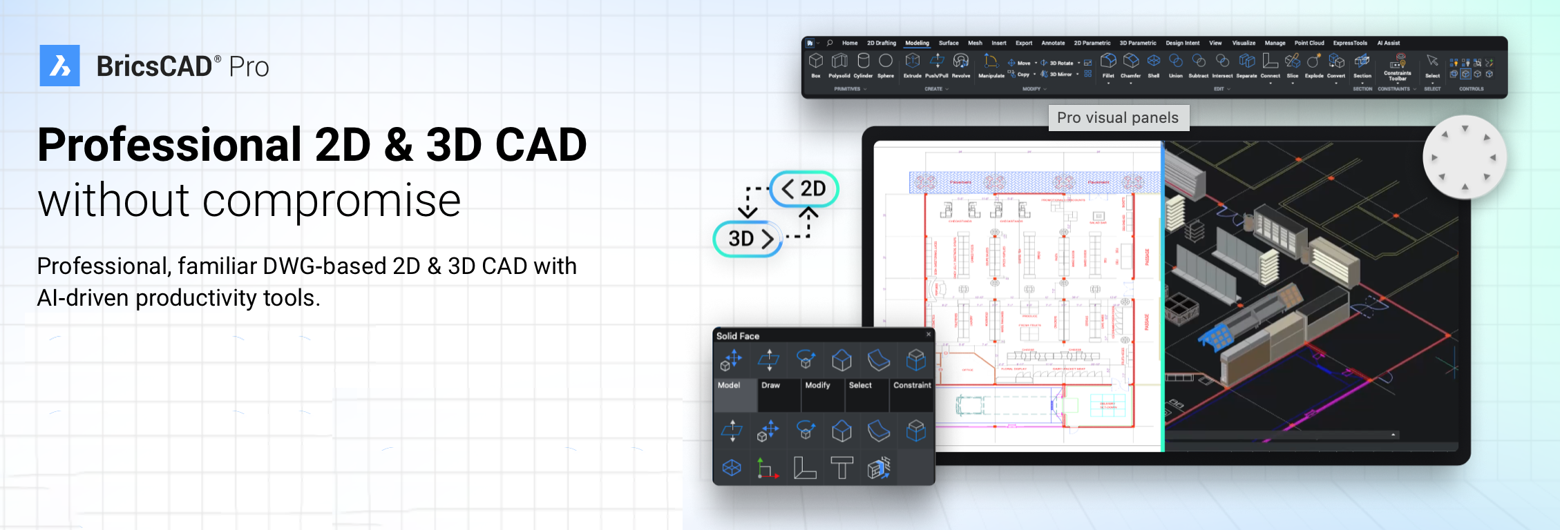 BRICSCAD PRO HEADER BANNER