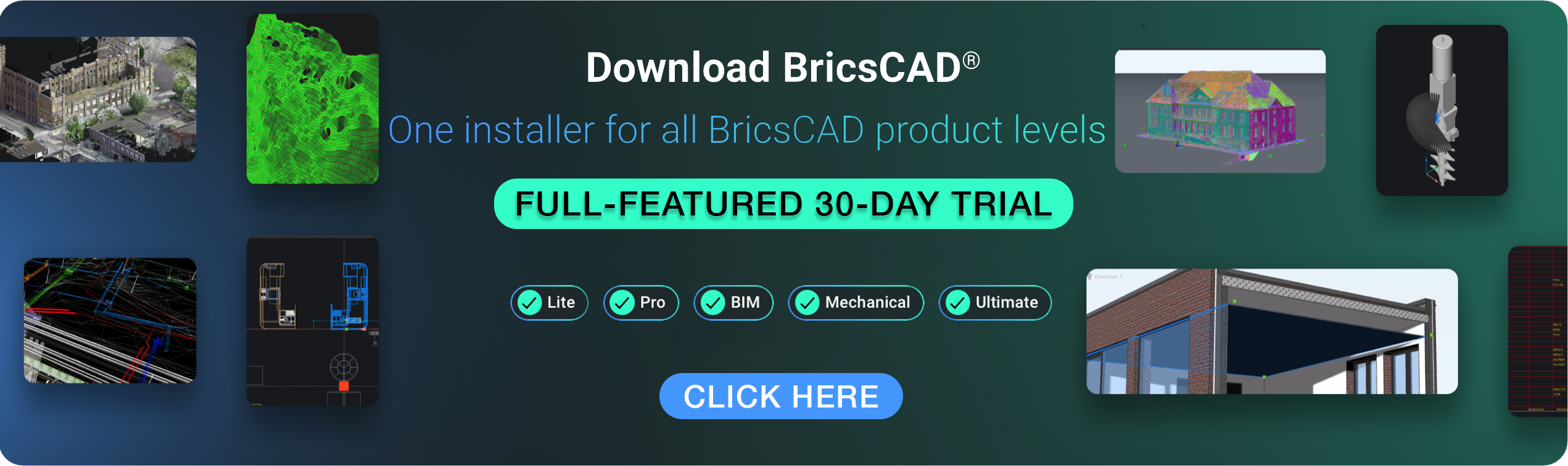 BricsCAD 30 DAY TRIAL BANNER