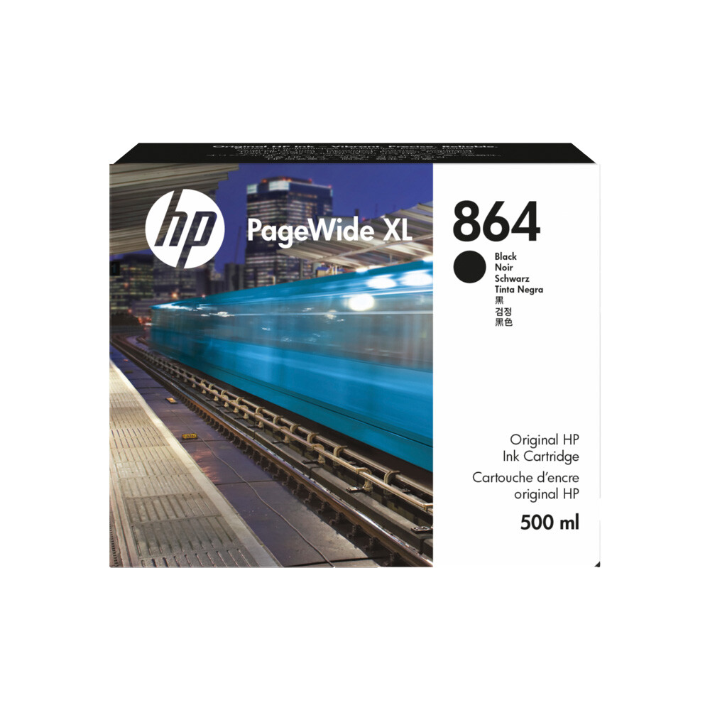 HP 864 500-ml Black PageWide XL Ink Cartridge