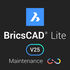 BricsCAD Lite V25 - Network License Perpetual from V22 Lite w/ Annual Maintenance New (LIT-NW-COM-UPG-V22-1Y)