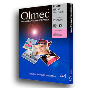 Olmec OLM-060-S0329-050 Photo Gloss Heavyweight 260g/m² A3+ size (50 sheets)