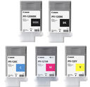 Canon TM-255/TM-350/TM-355 PFI-120/PFI-121 130ml Ink Cartridge Bundle (PFI-120MBK/BK/C/Y & PFI-121M)